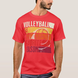 T-shirt Le Volley-ball Vintage En Perte Est Mon Seaso Préf