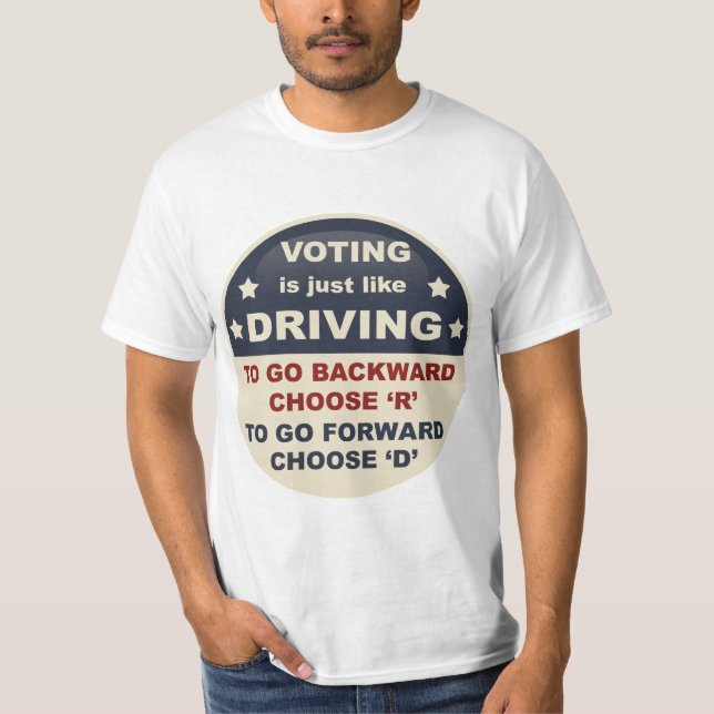 T-shirt Le vote est juste comme l'entraînement (Devant)