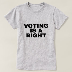 T-shirt Le vote est un droit 24e amendement recto-verso