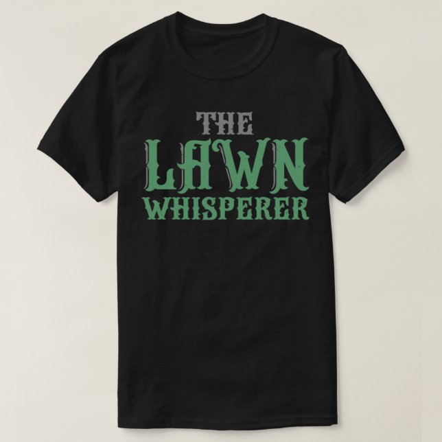 T-shirt Le Whisperer de pelouse amusant le moulage de pelo (Design devant)