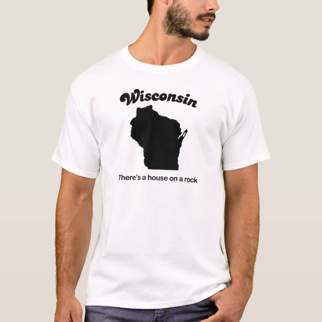 T-shirt Le Wisconsin - Chambre sur une roche (Devant)