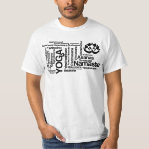 T-shirt Le yoga de Namaste place des noms Sanskrit de