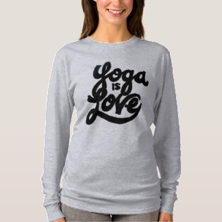 T-shirt le yoga est amour