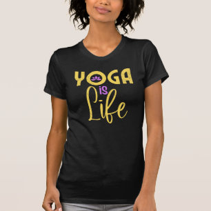 T-shirt Le yoga est la vie Le yoga Méditerranée
