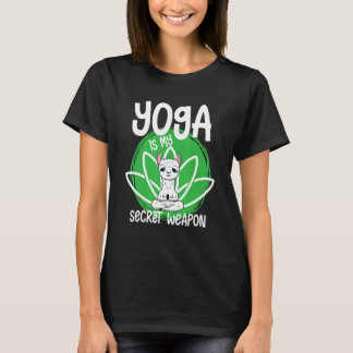 T-shirt Le yoga est mon arme secrète Chillout Lama