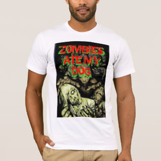 T-shirt le zombi, ZOMBIS A MANGÉ MON CHIEN, ZOMBIS A