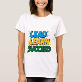 T-shirt "LEAD LEARN SUCCESS - Motivational Women's Basic T