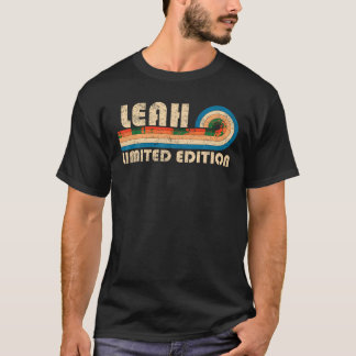 T-shirt LEAH Nom Personnalisé Funny Retro Vintage Birthda