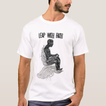 Leap with Faith - Art minimaliste de style vague