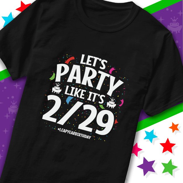 T-shirt Leap Year Leap Day Party 29th Birthday (Créateur téléchargé)