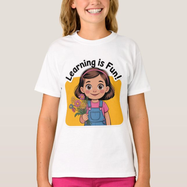 T-shirt Learning is fun (Devant)