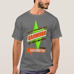 T-shirt L'eau est pour Toilettes Boire Brawndo