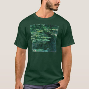 T-shirt L'EAU MENSONNE EN ÉTANG VERT par Claude Monet 
