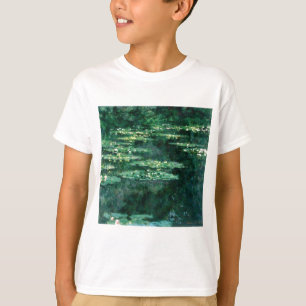 T-shirt L'EAU MENSONNE EN ÉTANG VERT par Claude Monet