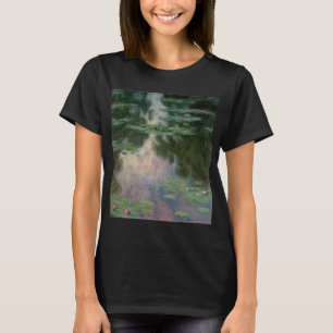 T-shirt L'EAU MENSONNE EN ÉTANG VERT ROSE par Claude Monet