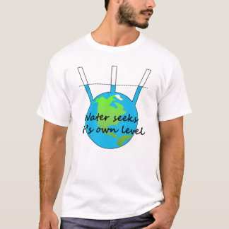 T-shirt L'eau recherche son propre niveau drôle plat terth