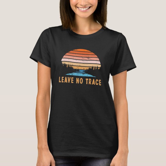 T-shirt Leave No Trace  Nature Mountains  Environmental Pr (Devant)