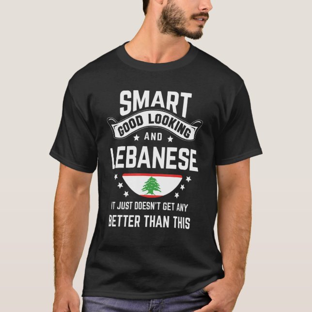 T-shirt Lebanese Flag Native Pride  Lebanon Lebanese Roots (Devant)