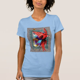 T-shirt L'Écarlet Macaw Et L'Hermite - Tarot De Perroquet