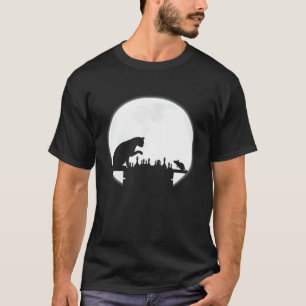 T-shirt L'échiquier Le Chat La Souris Et La Pleine Lune
