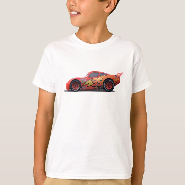 T-shirt L'éclair des voitures Profil McQueen Disney (Devant)