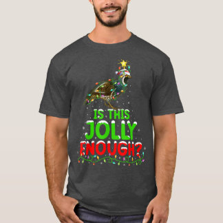 T-shirt L'Éclairage De Noël Est Ce Jolly Assez Quail Noël