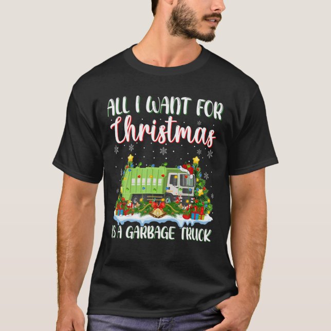 T-shirt L'Éclairage De Noël Tout Ce Que Je Veux Pour Noël  (Devant)