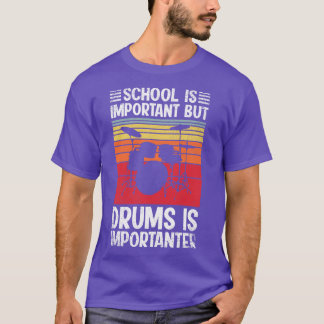 T-shirt L'École Est Importante, Mais La batterie Est Impor