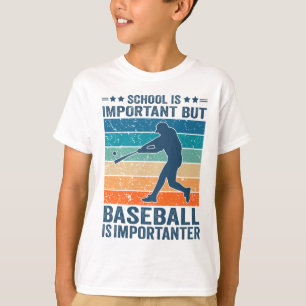 T-shirt L'École Est Importante Mais Le Baseball Est Import