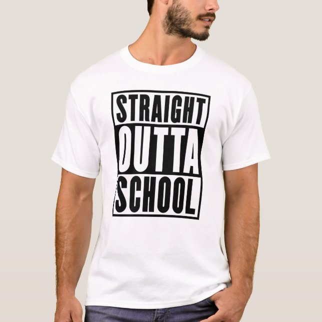 T-shirt L'école Stright Outta (Devant)