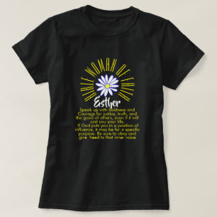 T-shirt Leçons pour les femmes bibliques de foi Esther Ch