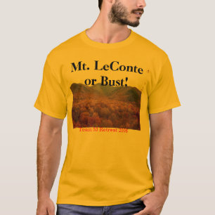 T-shirt leconte 1 de mt, Mt. LeConte ou buste ! , l'équip