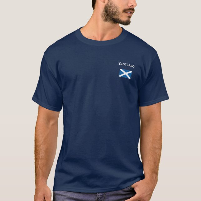 T-shirt L'Ecosse w/flag (Devant)