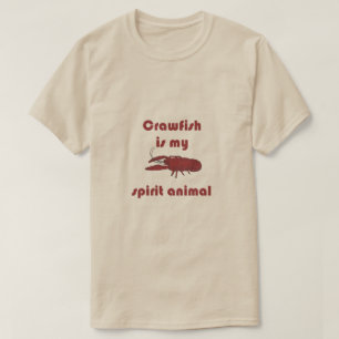 T-shirt L'écrevisse est mon tee - shirt animal de Cajun