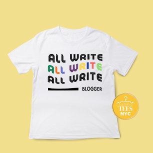 T-shirt L'Écrivain Shirt Don Pour Le Blogueur Unisex T-Shi