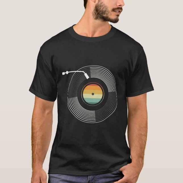 T-shirt Lecteur audio Vinyl Record Album (Devant)