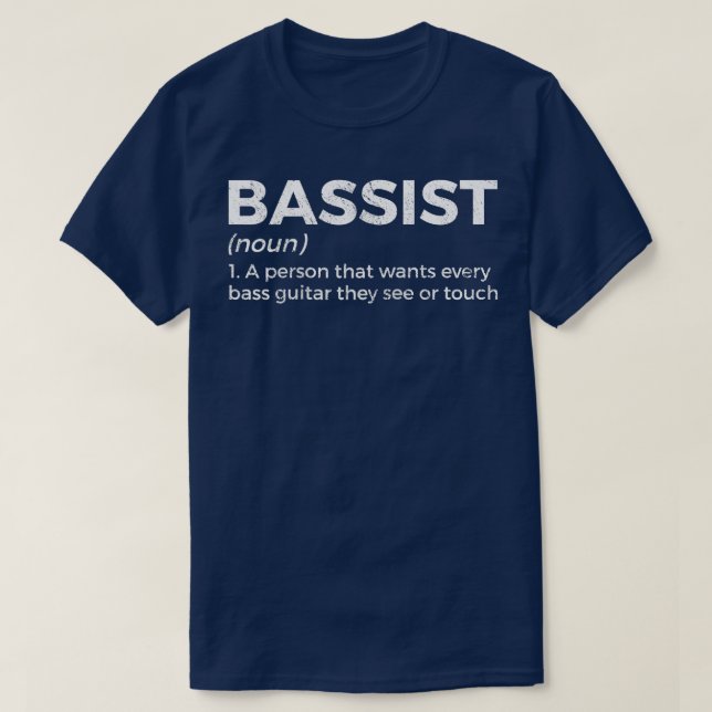 T-shirt Lecteur basse définition Baid pour musiciens Ragla (Design devant)