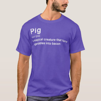T-shirt Lecteur de balise de définition de porc