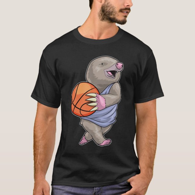 T-shirt Lecteur de basket-ball Mole Basketball (Devant)