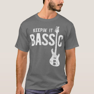 T-shirt Lecteur de basse de guitare de base Keeping It 191