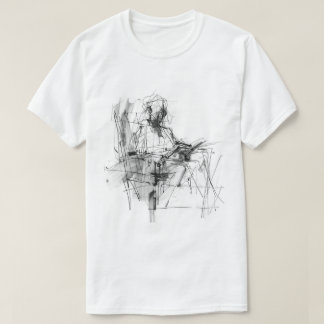 T-shirt Lecteur de livre abstrait