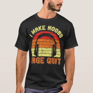T-shirt Lecteur vidéo qui fait rage quitter les noobs joue