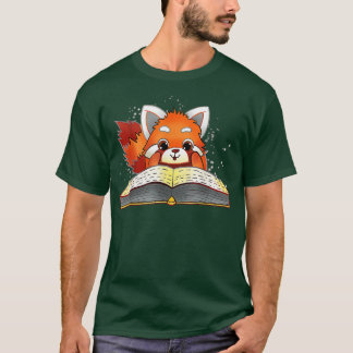 T-shirt Lecture amusante du panda rouge
