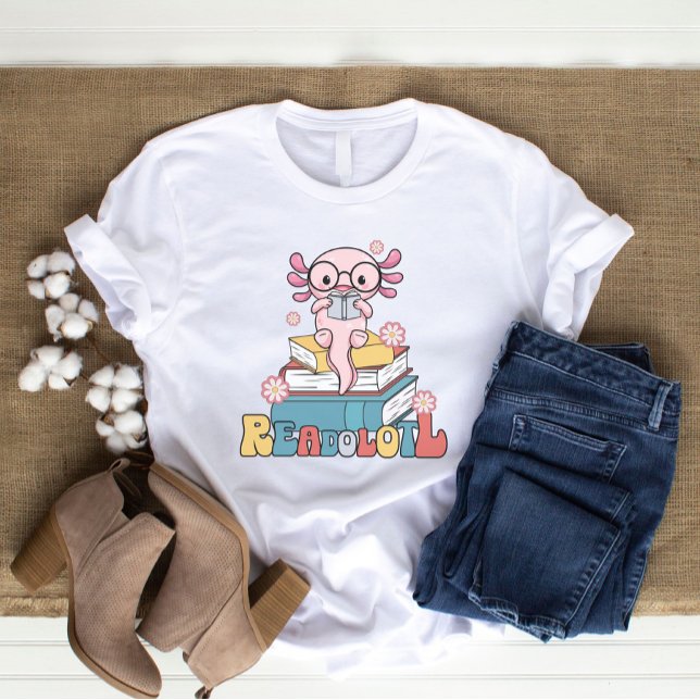 T-shirt Lecture Axolotl Pun Cute Bookworts Reader Shirt (Créateur téléchargé)