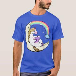 T-shirt Lecture Bibliothèque Unicorne Lire Livres Lecteur 