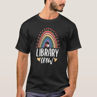 T-shirt Lecture de l'équipage de la bibliothèque et animal