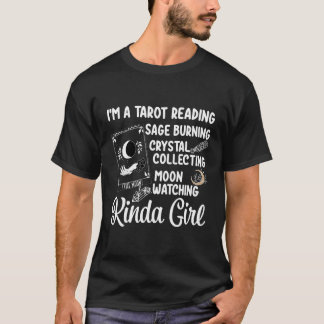 T-shirt Lecture de Tarot Phases Lune Sage Cristal Brûler M