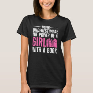 T-shirt Lecture Drôle Pour Femmes Filles Bookworm Roman Li