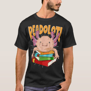 T-shirt Lecture du livre Salamander Readolotl Amphibian Bo
