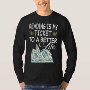 T-shirt Lecture Livre Littérature Bibliothèque Livres Lect